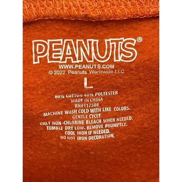 Peanuts Womens Hoodie Long Sleeve Cartoon Characters Print L 60% Cotton 40% Poly - Picture 3 of 10